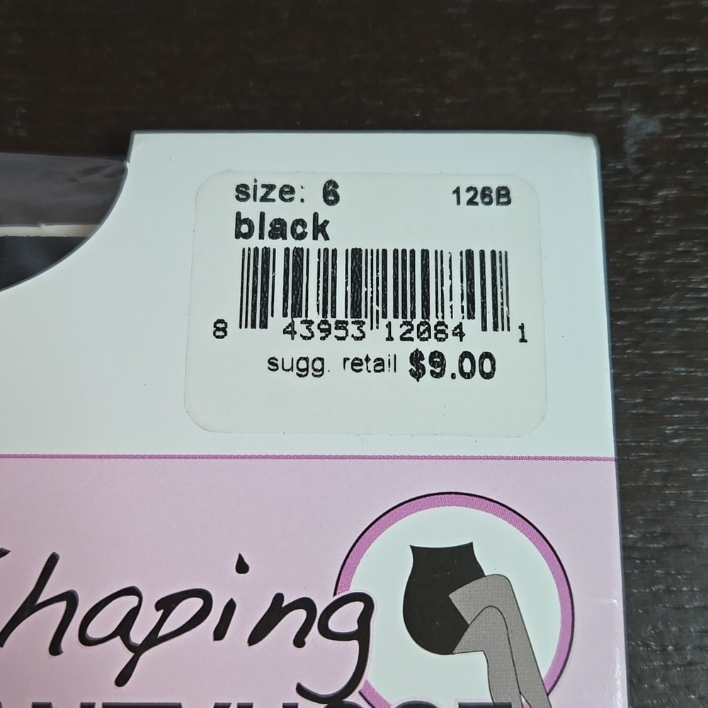 Assets Shaping Pantyhose in Black Size 6 NWT - Picture 2 of 3